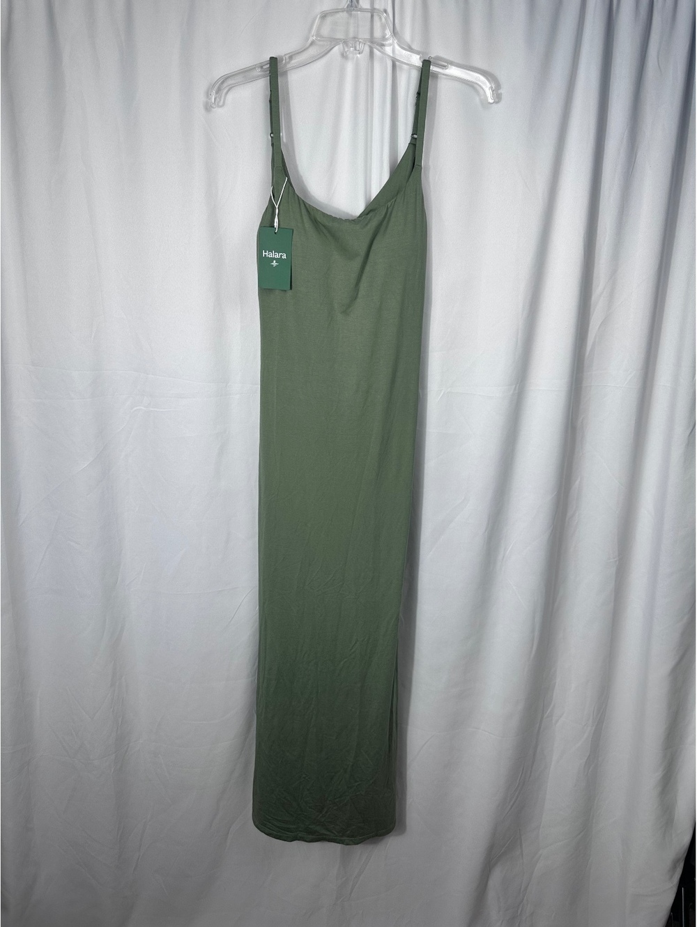Halara Green Athleisure Fitted Dress with Adjustable Straps, Size M